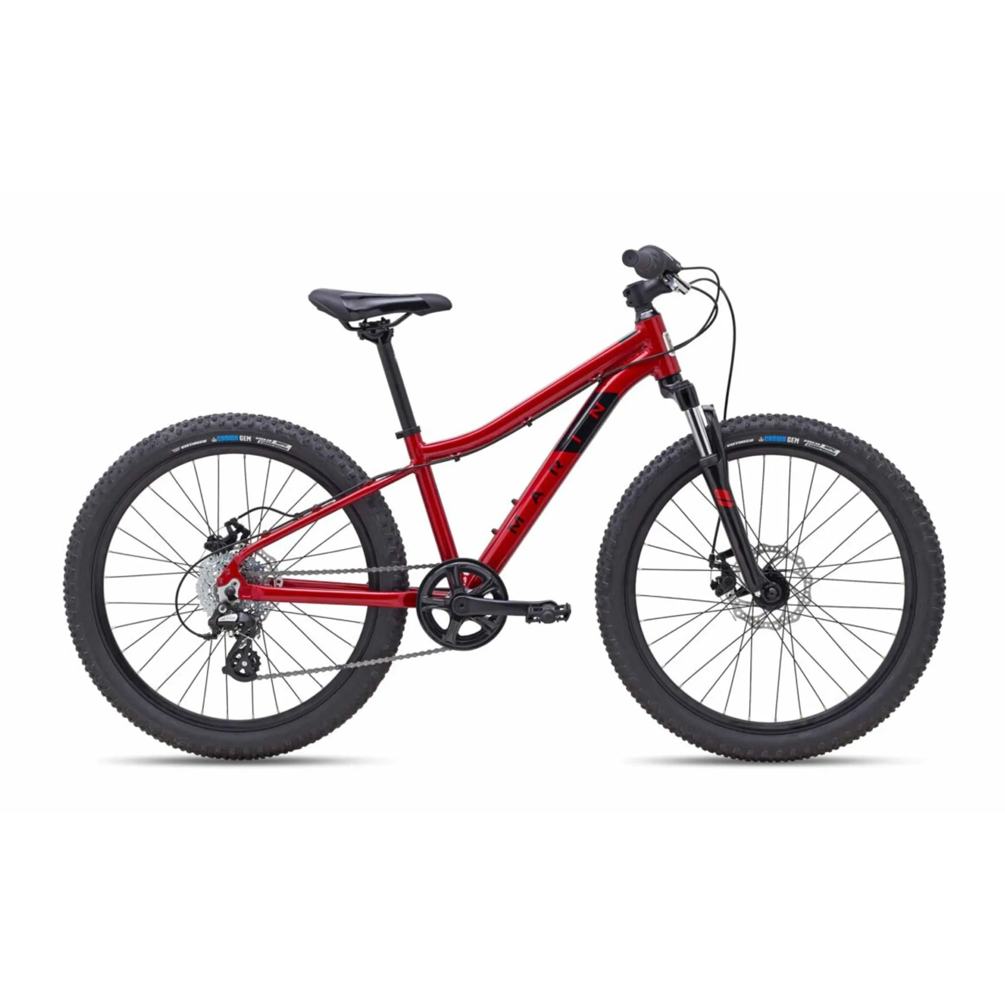 Kids Bikes 24 Inch Red Mountain Bike Marin Bayview Trail 24in Kids