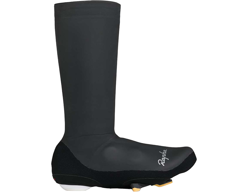 Rapha Winter Road Cycling Overshoes in Black/Silver-1