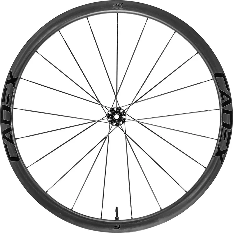 CADEX AR 35 Tubeless Disc 700c Front Wheel with CADEX AR 35 Tubeless Disc Shimano HG 700c Rear Wheel in B-1
