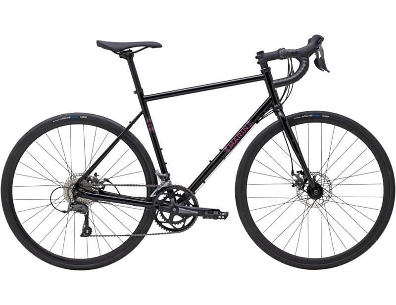 Marin Nicasio Gravel Bike 2025 in Gloss Black/Pink