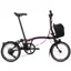 Brompton Electric C Line 4-Speed Folding Bike 2026 in Amethyst Lacquer