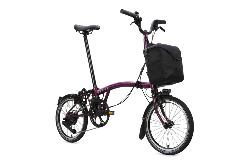Brompton Electric C Line 4-Speed Folding Bike 2026 in Amethyst Lacquer-1