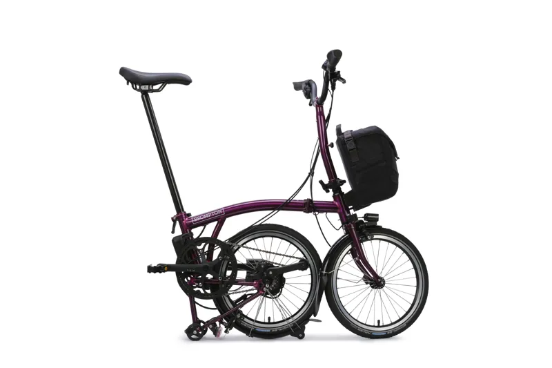 Brompton Electric C Line 4-Speed Folding Bike 2026 in Amethyst Lacquer-2