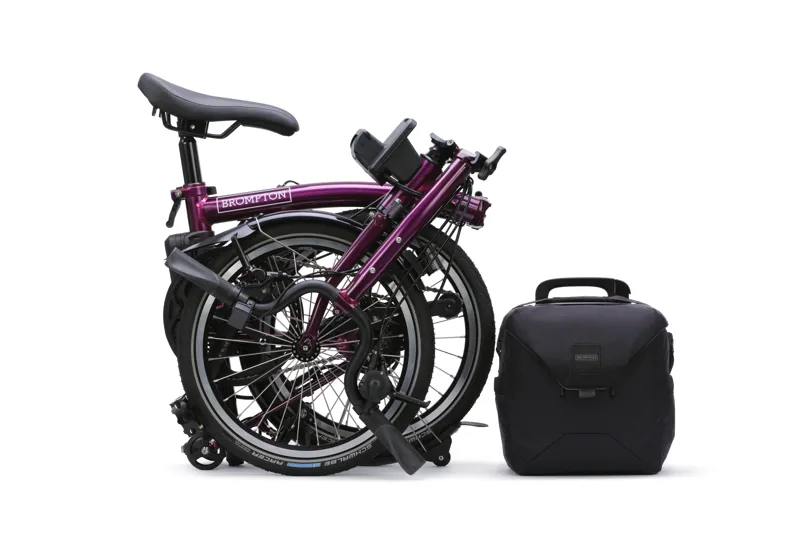 Brompton Electric C Line 4-Speed Folding Bike 2026 in Amethyst Lacquer-3