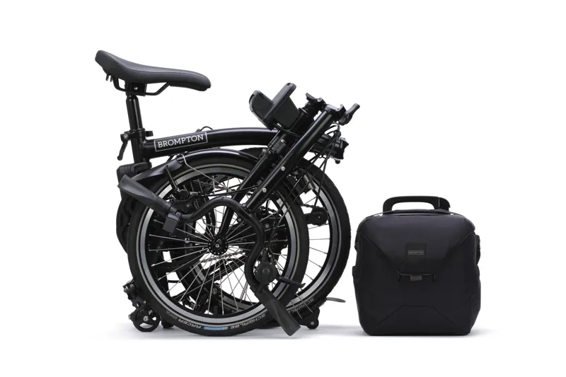 Brompton Electric C Line 4-Speed Folding Bike 2026 in Matt Black-3