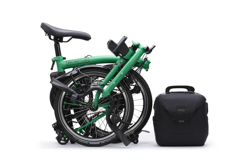 Brompton Electric C Line 4-Speed Folding Bike 2026 in Palm Green-2