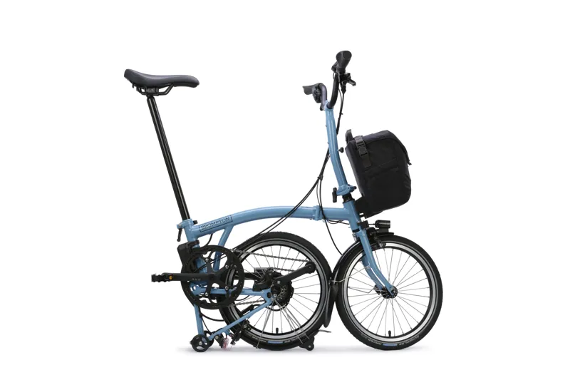 Brompton Electric C Line 4-Speed Folding Bike 2026 in Cloud Metallic-2