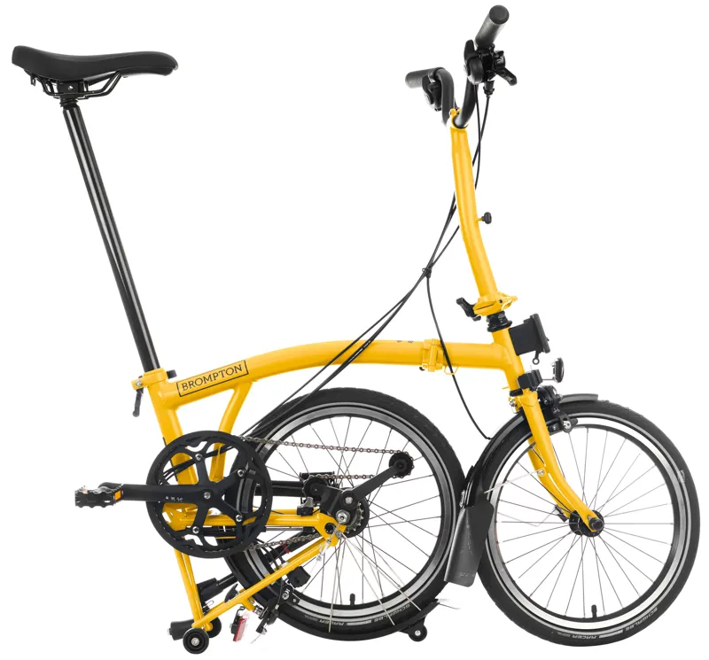 Brompton C Line Explore 6 Speed Folding Bike 2025 in Bumblebee Yellow-5