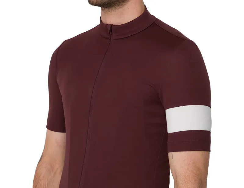 Rapha Classic Short Sleeve Jersey in Fudge/White Alyssum-3