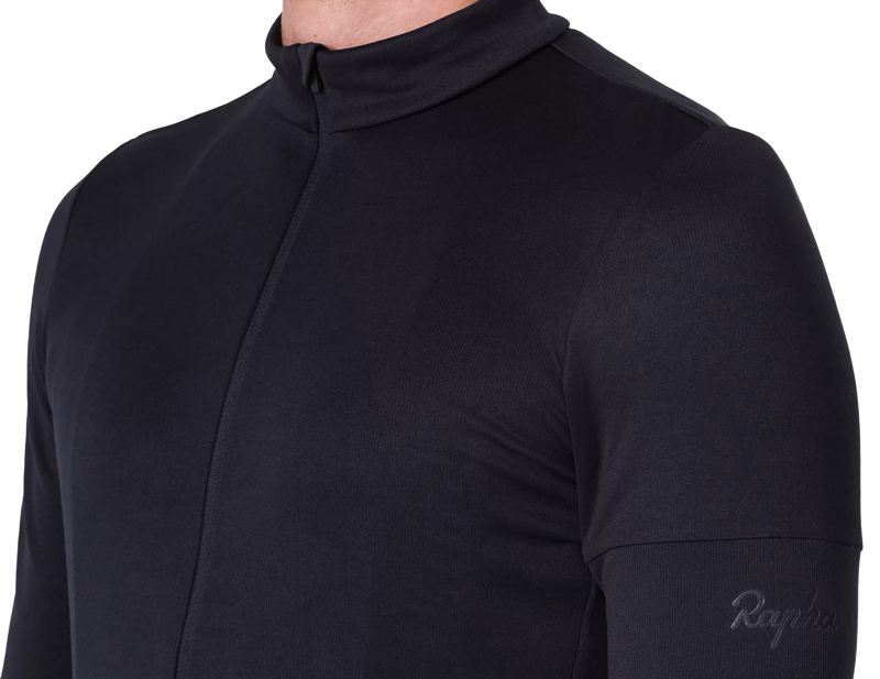 Rapha Classic Long Sleeve Jersey in Black/Black-3