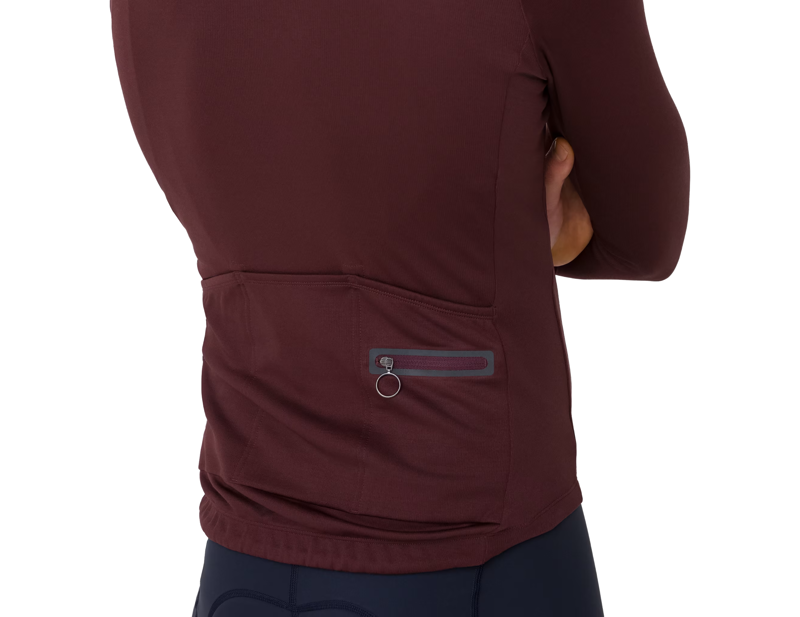 Rapha Classic Long Sleeve Jersey in Fudge/White Alyssum-3