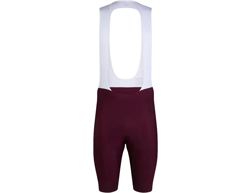Rapha Core Bib Shorts in Burgundy/White