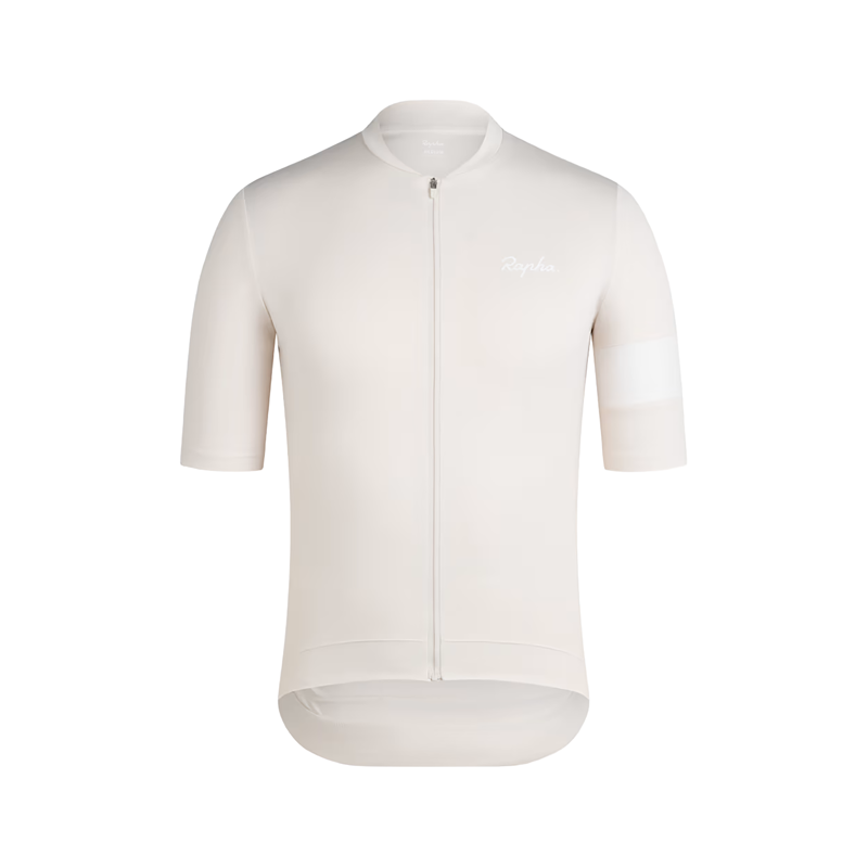 Balfes Bikes Rapha Core Short Sleeve Jersey in Off White/White | Free postage over £30, £10 off first order, price match & 0% finance.