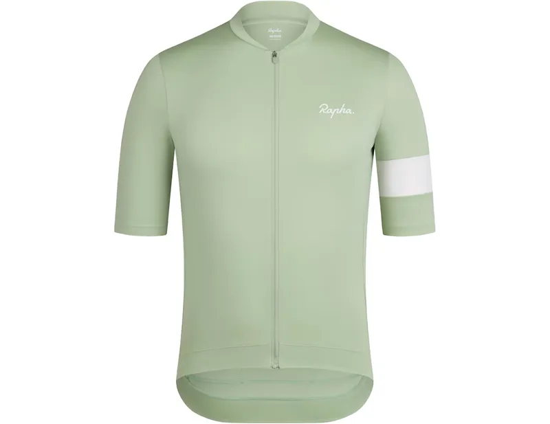 Rapha Core Short Sleeve Jersey in Reseda/White Alyssum