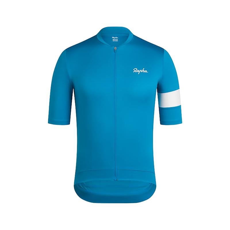 Balfes Bikes Rapha Core Short Sleeve Jersey in Teal Blue/White | Free postage over £30, £10 off first order, price match & 0% finance.