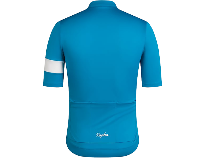 Rapha Core Short Sleeve Jersey in Teal Blue/White-1