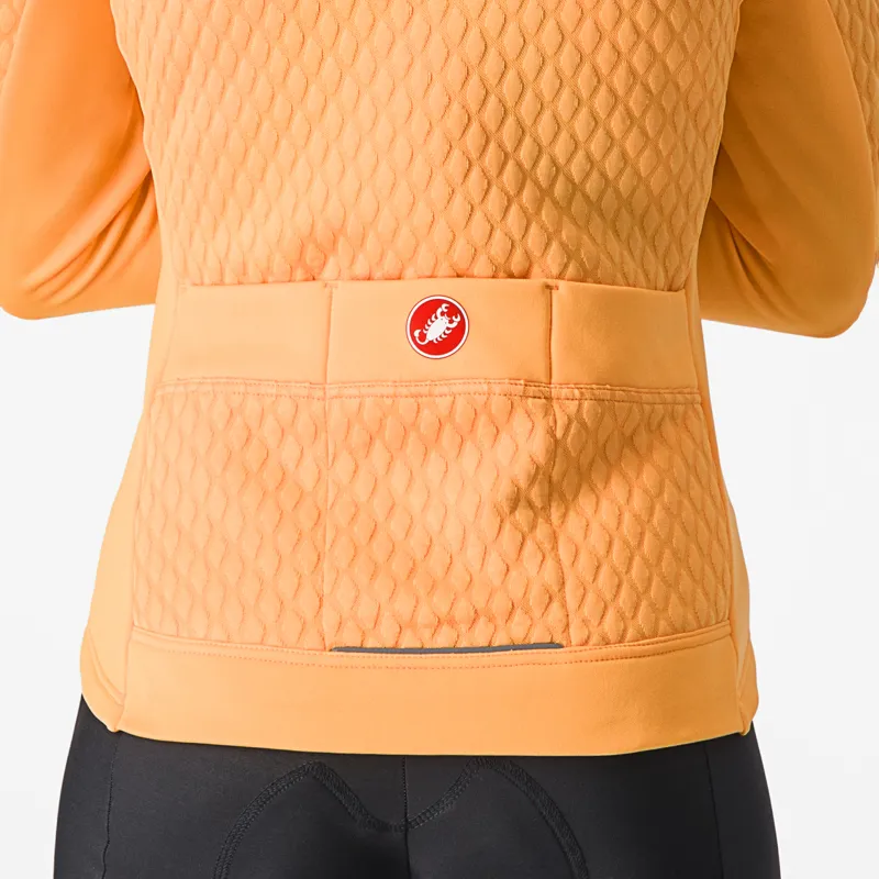 Castelli Sfida 2 Long Sleeve Jersey FZ in Soft Orange-2