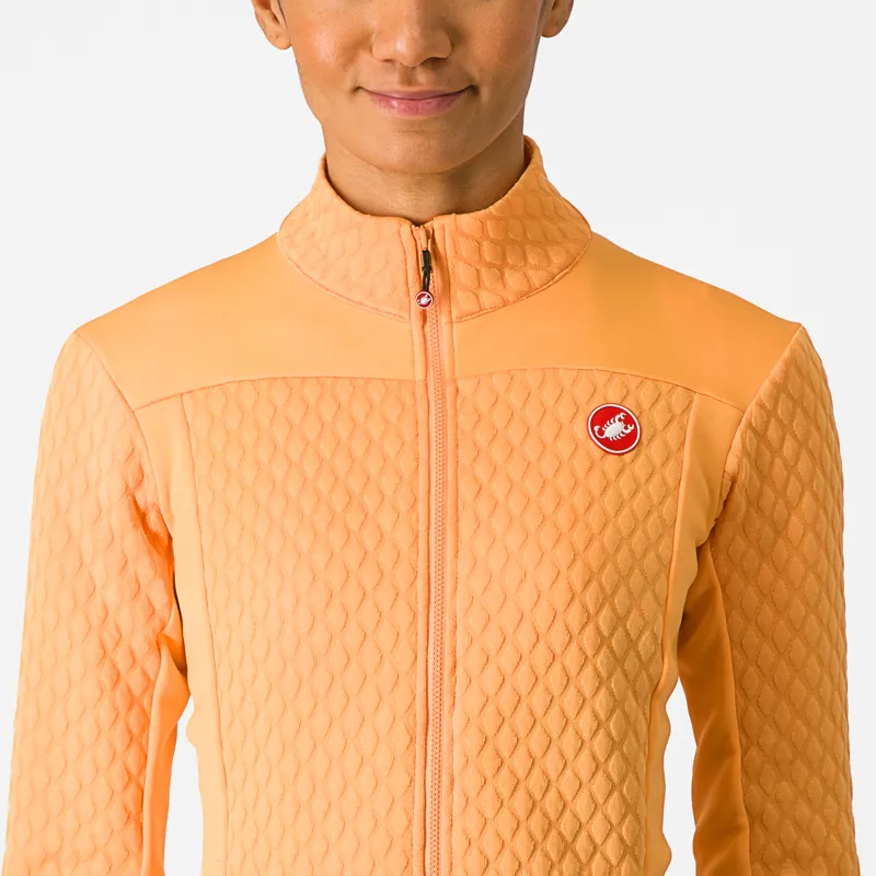 Castelli Sfida 2 Long Sleeve Jersey FZ in Soft Orange-3