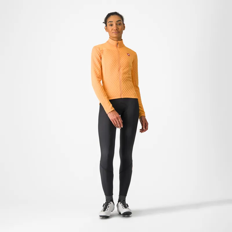 Castelli Sfida 2 Long Sleeve Jersey FZ in Soft Orange-5