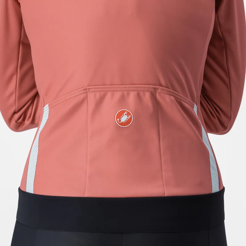 Castelli Dinamica 2 Women's Jacket in Mineral Red/White Reflex-3