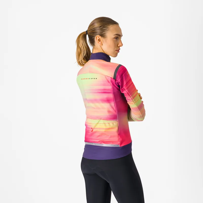  Castelli Perfetto Ltd RoS 2 Women's Jacket in Multicolour Pink-1