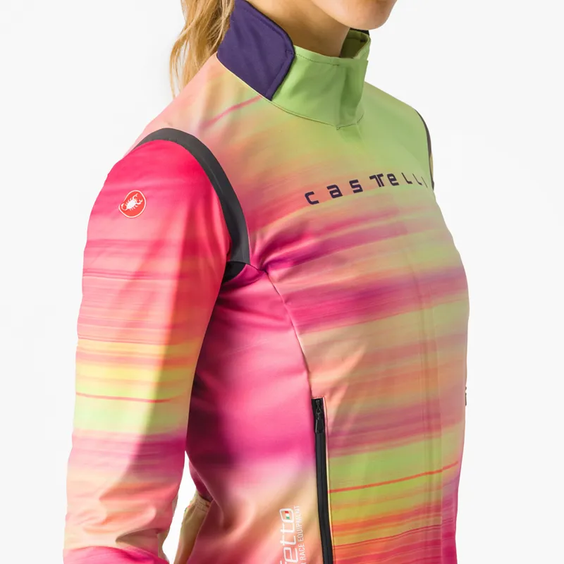  Castelli Perfetto Ltd RoS 2 Women's Jacket in Multicolour Pink-2