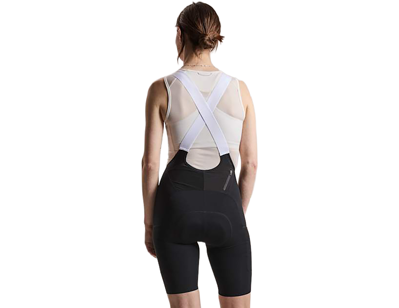 Rapha Women's Brevet Cargo Bib Shorts III in Black/White-1