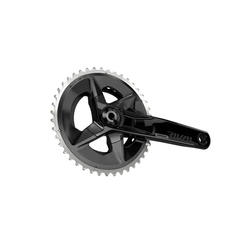 SRAM Rival AXS Crankset D1 DUB Wide in Black-1