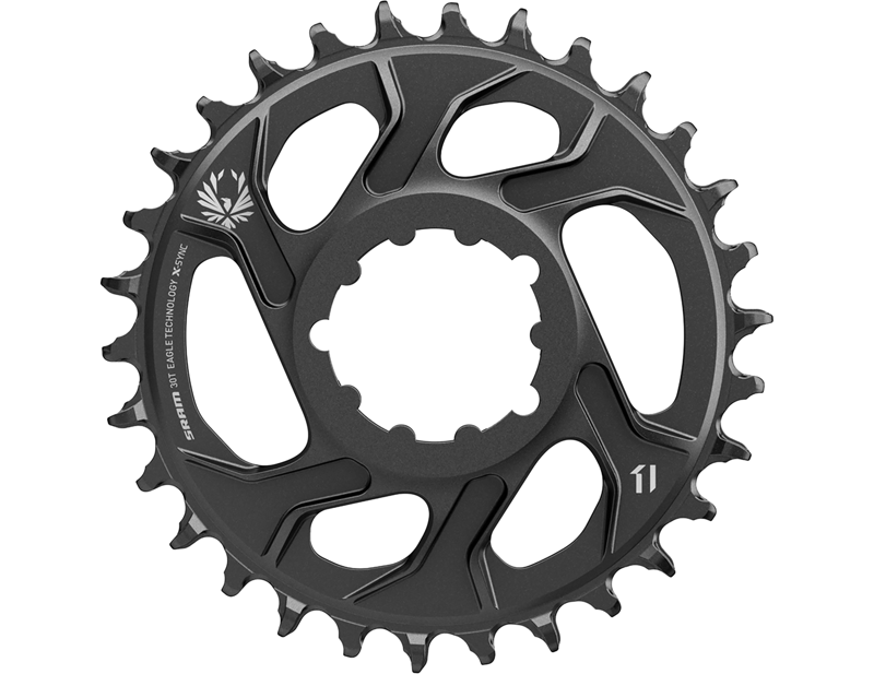 Balfes Bikes Sram SRAM X-SYNC2 direct mount 6mm offset eagle 32T Chainring in black | Free postage over £30, £10 off first order, price match & 0% finance.