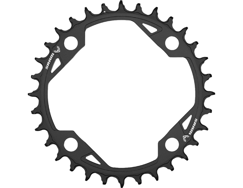 Balfes Bikes Sram SRAM Chain Ring T-TYPE 104 BCD Aluminium Light Powered EMTB: BLACK 32T | Free postage over £30, £10 off first order, price match & 0% finance.