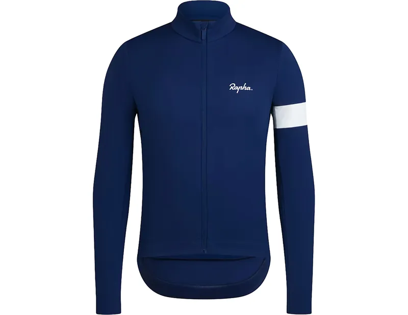 Balfes Bikes Rapha Core Winter Jacket in Navy/White | Free postage over £30, £10 off first order, price match & 0% finance.