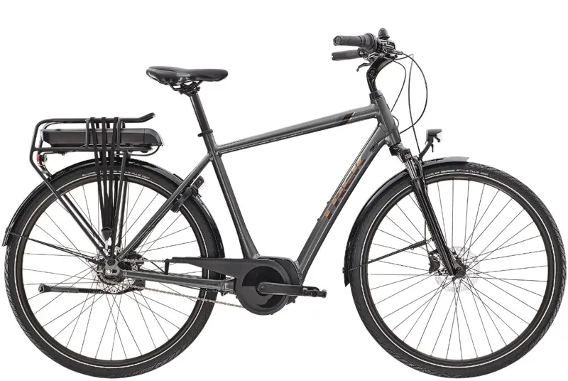 Trek District+ 1 300wh Electric Hybrid Bike 2024 in Grey