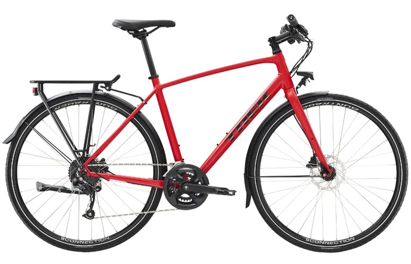 Trek FX 2 Disc Equipped Hybrid Bike 2025 in Viper Red