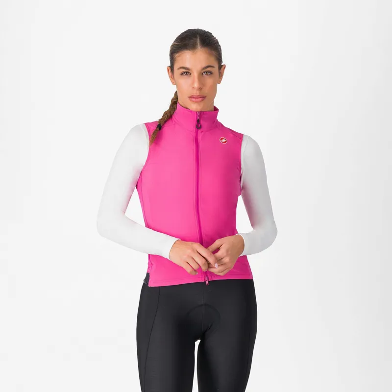 Balfes Bikes Castelli Espresso Women's Vest in Violet Pink/Dark Grey | Free postage over £30, £10 off first order, price match & 0% finance.