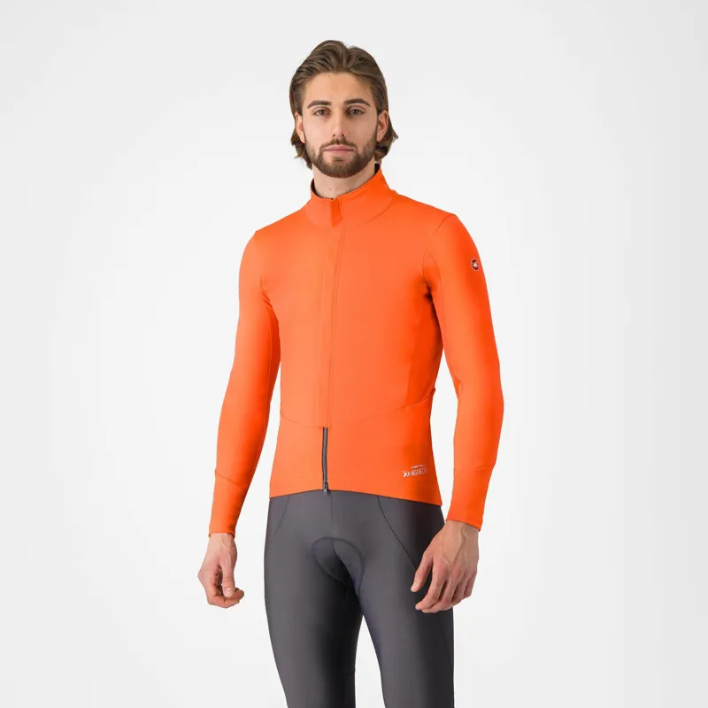 Balfes Bikes Castelli Perfetto Air Jacket in Brilliant Orange | Free postage over £30, £10 off first order, price match & 0% finance.