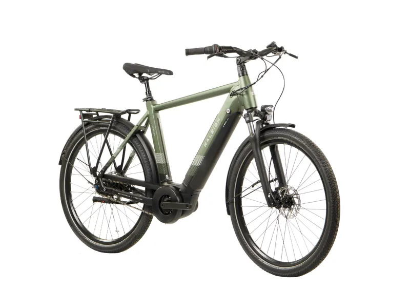 Raleigh Centros Crossbar Hub Gear Electric Hybrid Bike 2023 in Green-1