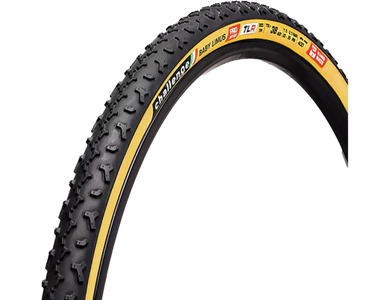 Challenge Baby Limus Handmade Tubeless Ready 700x38 CX Tyre in Tan