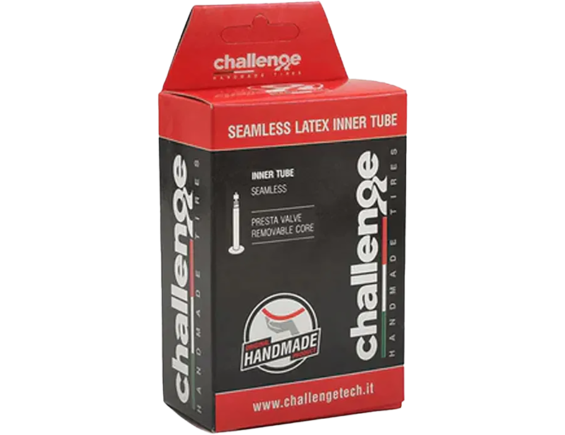 Challenge Latex Inner Tube 700x24/32mm Presta 48 mm in Red-1