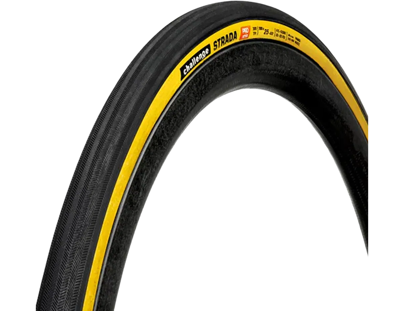 Challenge Strada Pro Handmade Clincher 700c Road Tyres in Tan