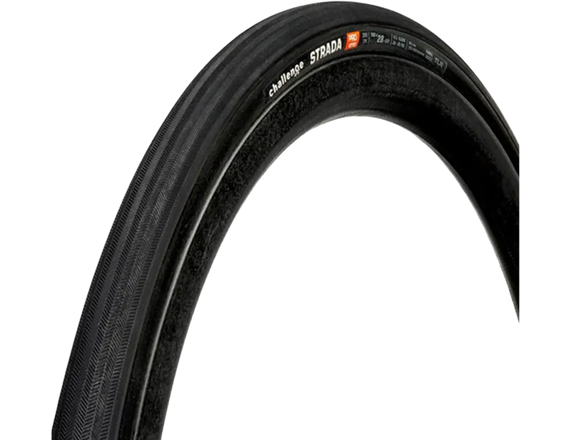 Challenge Strada Pro Handmade TLR 700c Road Tyres in Black