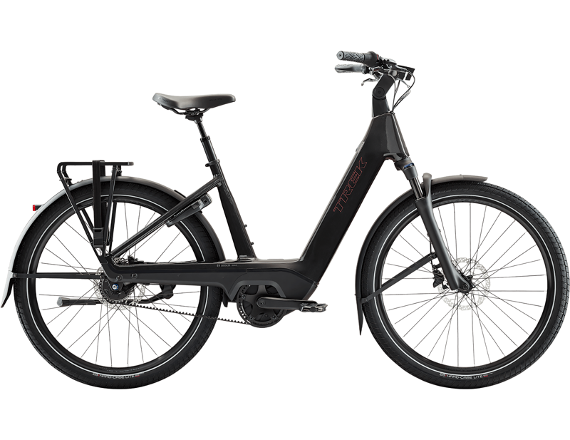 Trek Charter+ 4 Nexus 5 Belt 540 Wh Lowstep Electric Hybrid Bike 2027 in Dark Web