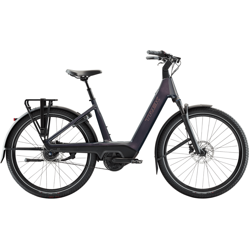 Balfes Bikes Trek Charter+ 4 Nexus 5 Belt 540 Wh Lowstep Electric Hybrid Bike 2027 in Covellite Blue | Free postage over £30, £10 off first order, price match & 0% finance.