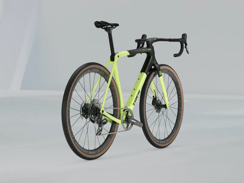 Trek Checkmate SLR 7 AXS Gravel Bike 2025 in Olive Drab/ Glowstick-1