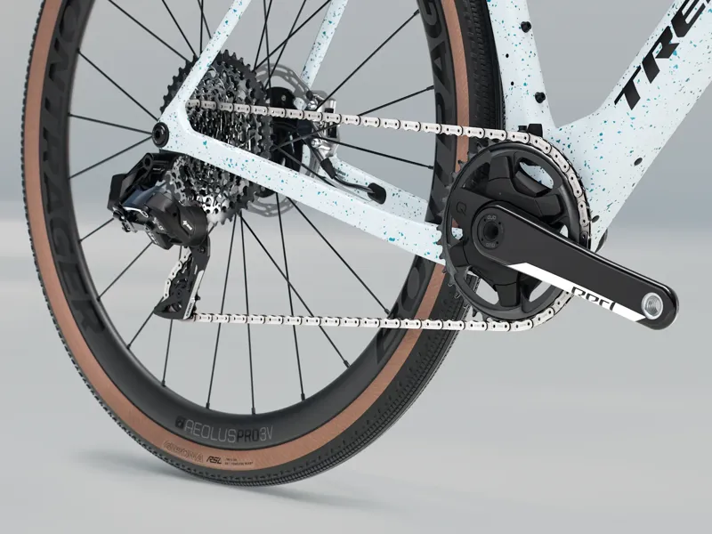 Trek Checkmate SLR 8 AXS Gravel Bike 2025 in Matte Hex Blue/Plasma Grey-4