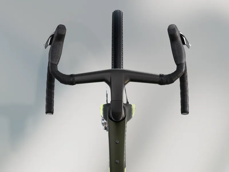 Trek Checkmate SLR 9 AXS Gravel Bike 2026 in Olive Drab/Glowstick-2