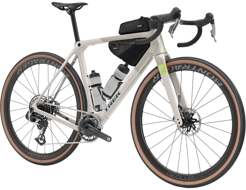 Trek Checkmate SLR 9 AXS Gravel Bike 2027 in Buff Beige/Supernova Splatt-4