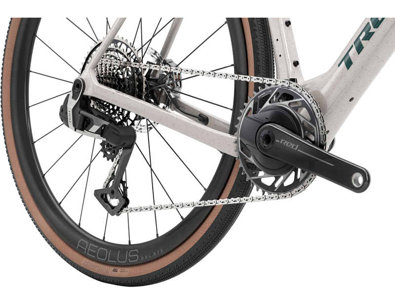 Trek Checkmate SLR 9 AXS Gravel Bike 2027 in Buff Beige/Supernova Splatt-2