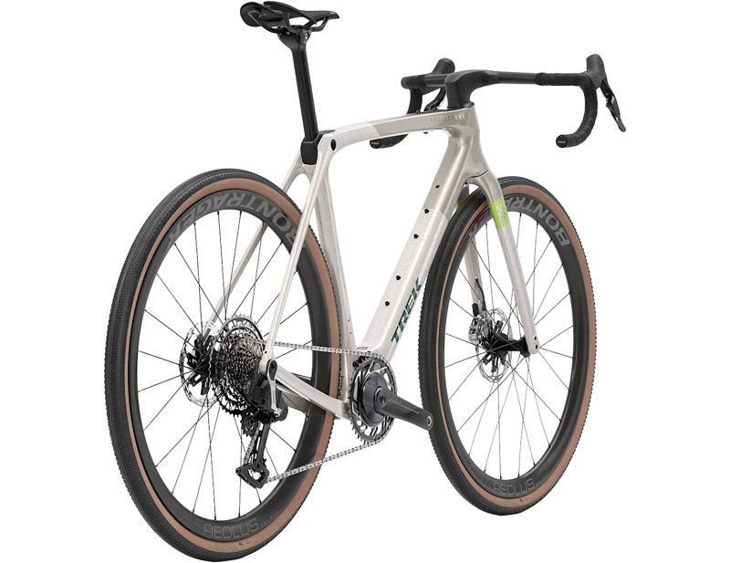 Trek Checkmate SLR 9 AXS Gravel Bike 2027 in Buff Beige/Supernova Splatt-1