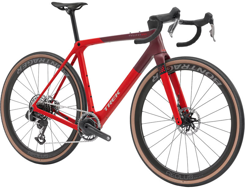 Trek Checkmate SLR 9 AXS Gravel Bike 2027 in Radioactive Red/Sedona Red-1