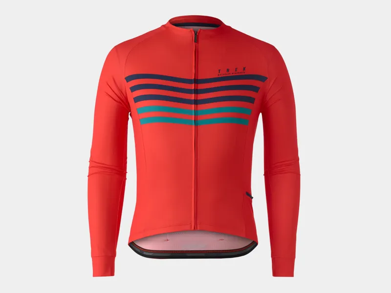 Bontrager Circuit Long Sleeve Jersey in Red/Teal Large